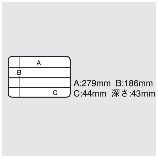 【販売終了】プラスチックケース 透明タイプ 286×47×195(mm)(09-1314_2)の画像
