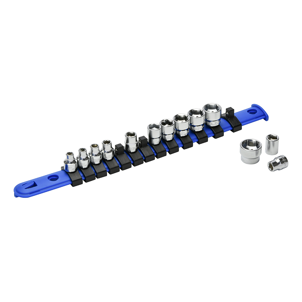 FLAG(フラッグ) ショートソケットセット 13ピース 6ポイント 差込角1/4"(6.3mm)(10-3140_1)の画像