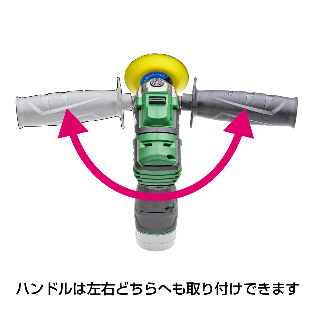 【在庫限り】コードレスポリッシャーサンダー 12V 本体 [専用バッテリー・充電器:別売](17-0475_2)の画像