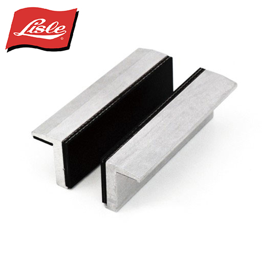 在庫限り】Lisle(ライル) アルミ製当て金ラバー付 バイス用 100mmの