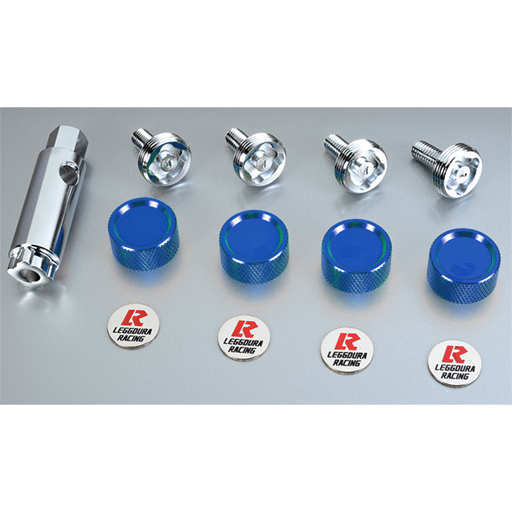 KYO-EI(協永産業) レデューラレーシング・ナンバープレートロックボルト ブルー 4ピース KPLBU(30-2118_3)の画像