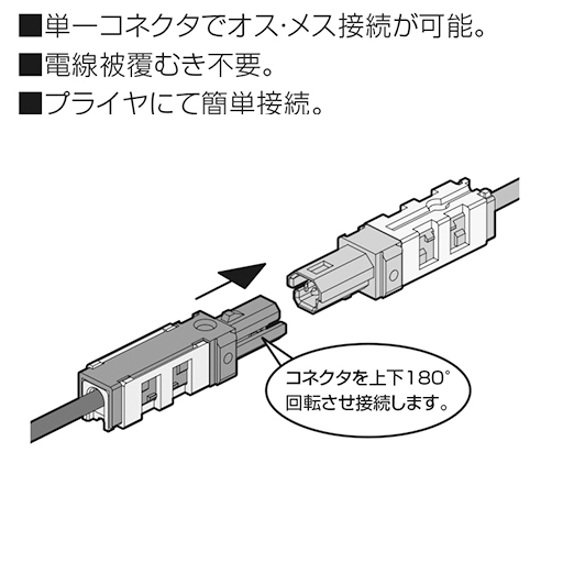 ニチフ端子工業 圧接形中継コネクター 0.2～0.5mm2 20個入 NDC2420(35-242_4)の画像