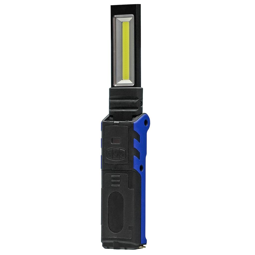 【在庫限り】充電折り畳み式 LEDライト幅広調光機能付きCOBタイプ ブルー(38-842_4)の画像