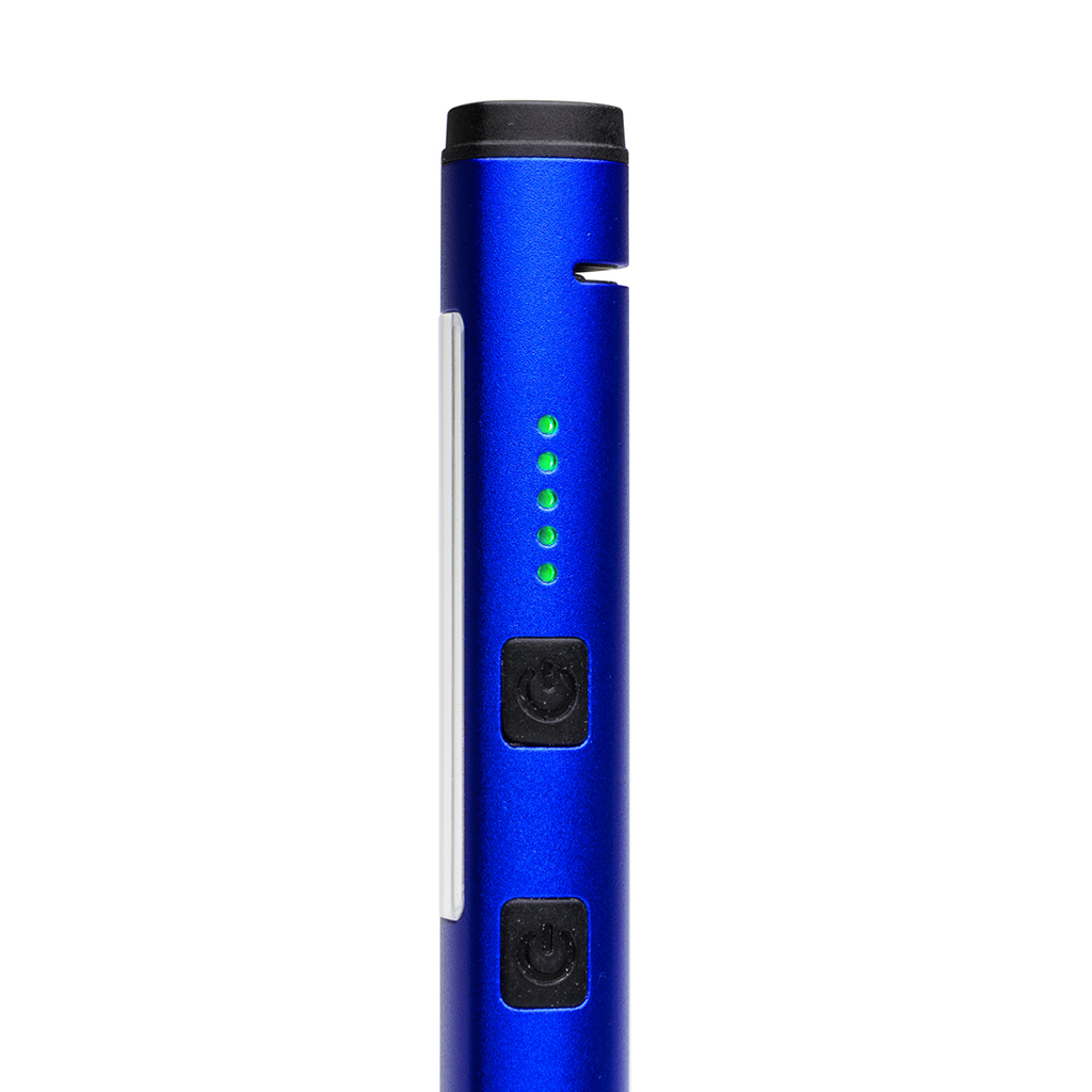 【在庫限り】充電式LEDペンライト 調光機能UVライト付き ブルー(38-972_4)の画像