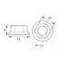 キタコ(KITACO) フランジ付ナット 6mm用(セレート無) ステンレス 2個入 0900-001-02001(07-0010)の画像