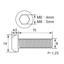 キタコ(KITACO) ボタンキャップボルト M8×P1.25 15mm ステンレス 0900-080-20001(07-0201)の画像