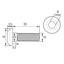 キタコ(KITACO) ローターボルト M10×20mm (ステンレス ヤマハタイプ) 1個入 0900-500-07005(07-0454)の画像