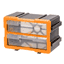 縦横連結可能パーツケース (ケース2個 仕切り板付き)(09-0402_1)の画像