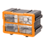 縦横連結可能パーツケース (ケース4個 仕切り板付き)(09-0404)の画像