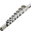 FLAG（フラッグ）3/8"(9.5mm)ダイヤモンドカットソケットセット 7ピース 6～19(mm) ソケットレール付き(10-37619)の画像