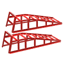 【在庫限り】カースロープ 鉄タイプ 2脚セット(15-8020_2)の画像