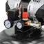 エアーコンプレッサー 100V 1馬力 38L 静音オイルレス 縦型(17-60150_4)の画像