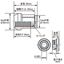 KYO-EI(協永産業) 極限ナット アルミキャップ付き M12×P1.5 16ピース ブルー HP16KU(30-2157)の画像
