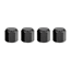 エアーバルブキャップ 汎用タイプ ブラック(真鍮) 4ピース(30-5023)の画像