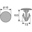 トリムクリップ  5ピース ホンダ系 91520-SM4-C01(44-4005)の画像