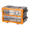 縦横連結可能パーツケース (ケース2個 仕切り板付き)(09-0402)の画像