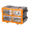 縦横連結可能パーツケース (ケース4個 仕切り板付き)(09-0404)の画像