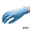 【在庫限り】ニトリルゴム手袋 薄手タイプ M 100ピース(36-119)の画像