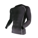 【秋冬用】おたふく手袋 BODY TOUGHNESS パワーストレッチ クルーネックシャツ ブラック L JW-174-52L(26-1742)の画像