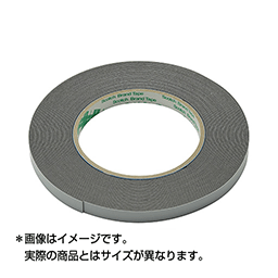 スリーエム(3M) ハイタック両面接着テープ ブラックフォーム テープ厚0.8mm 幅12mm 長さ10m 9708 12 AAD(03-97812)の画像