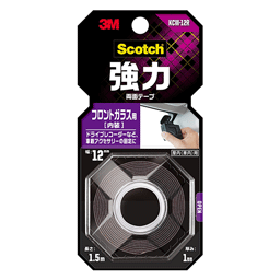 スリーエム(3M) スコッチ強力両面テープ フロントガラス用(内装) 幅12mm 長さ15m KCW-12R(03-9912)の画像