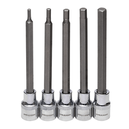 画像を別ウィンドウで表示します。 3/8"(9.5mm) ヘックスビットソケットセット ロングタイプ 5ピース(10-1640)の画像