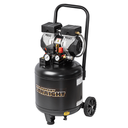 ストレート 38L 静音オイルレスエアーコンプレッサー エアーコンプレッサー 100V 1馬力 38L 静音オイルレス 縦型 ( 17-60250