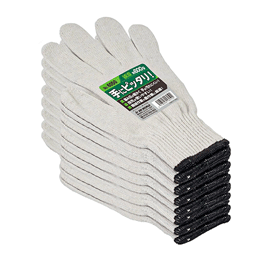 UNI WORLD(ユニワールド) 中厚手綿混軍手 10ゲージ 12双組 #6050(26-6050)の画像