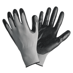 MITANI(ミタニ) ニトリル背抜き手袋 パワーブラック M サイズ 220108(36-5577)の画像