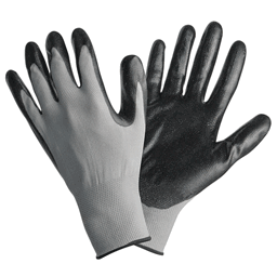 MITANI(ミタニ) ニトリル背抜き手袋 パワーブラック L サイズ 220109(36-5584)の画像