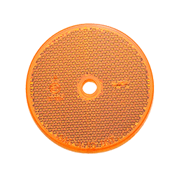 反射板 丸型 φ60mm オレンジ(39-1485)の画像