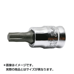 Ko-ken(コーケン) Z-EAL 1/4"(6.35mm) トルクスビットソケット 全長28mm T10 2025Z.28-T10(59-8040)の画像