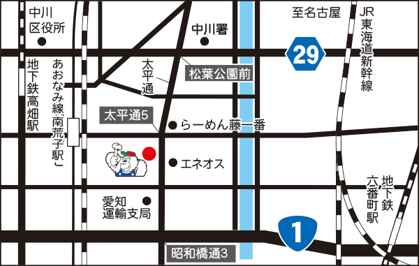 ストレート名古屋店地図