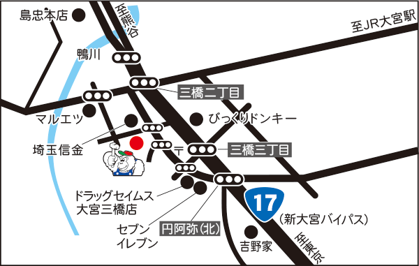 ストレート埼玉店地図