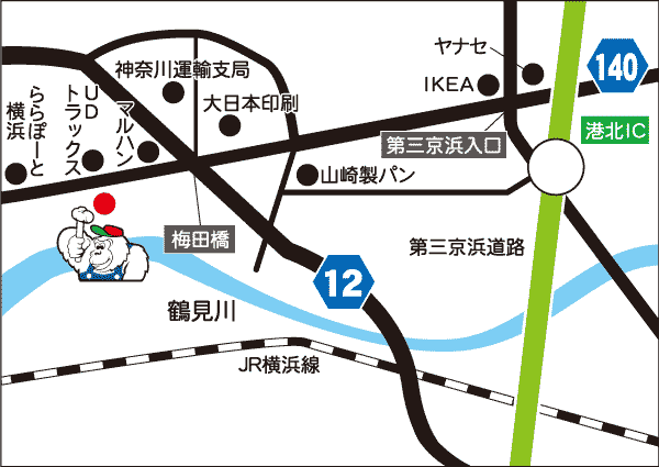 ストレート横浜店地図